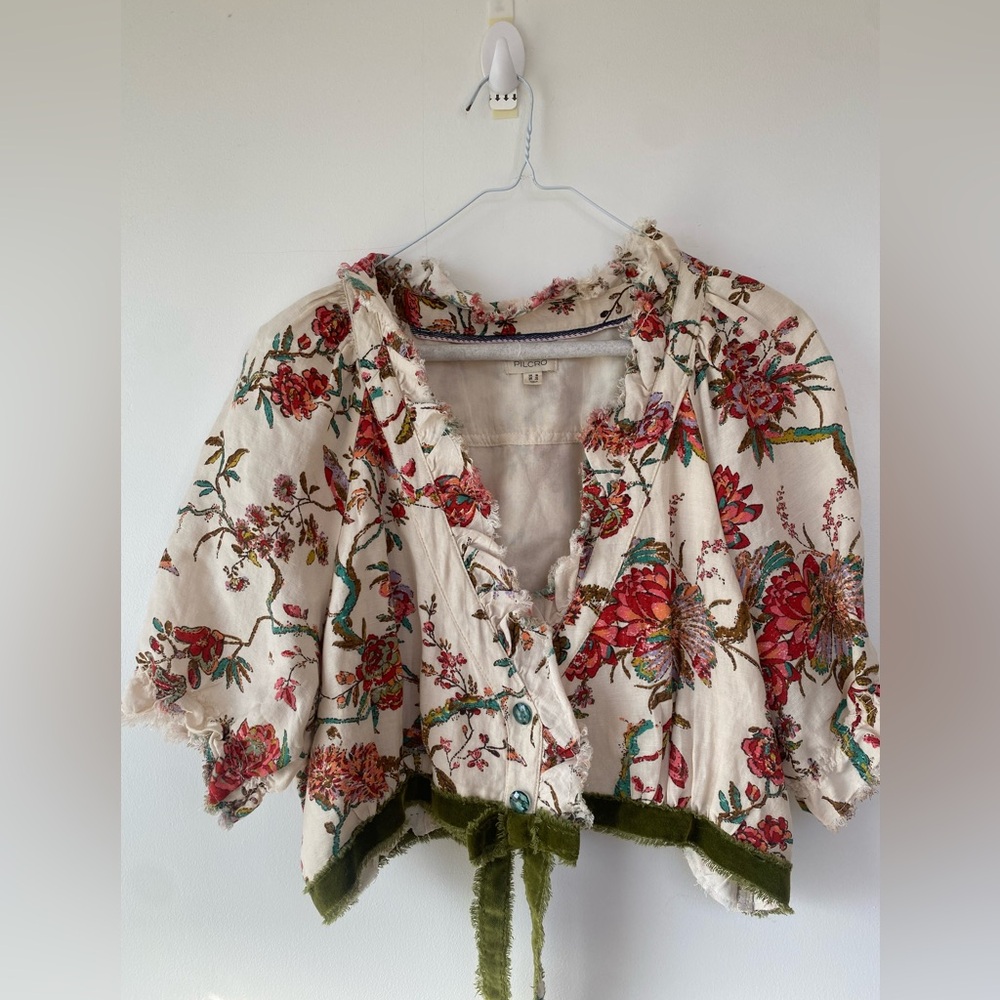 Anthropologie Pilcro Paisley Top and Skirt Size 14